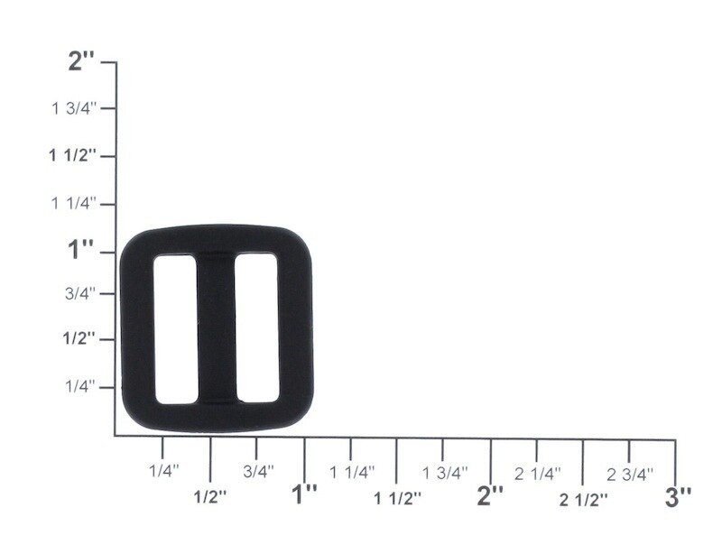 3/4" Plastic Wide Mouth Tri-Glide Slider Buckle