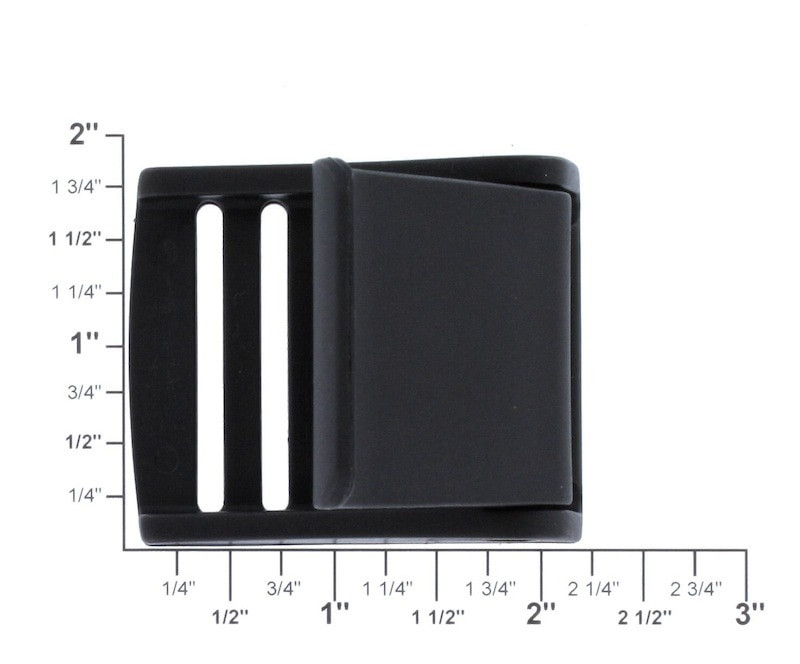 Partially Opened 1 1/2" Plastic Cam Buckle