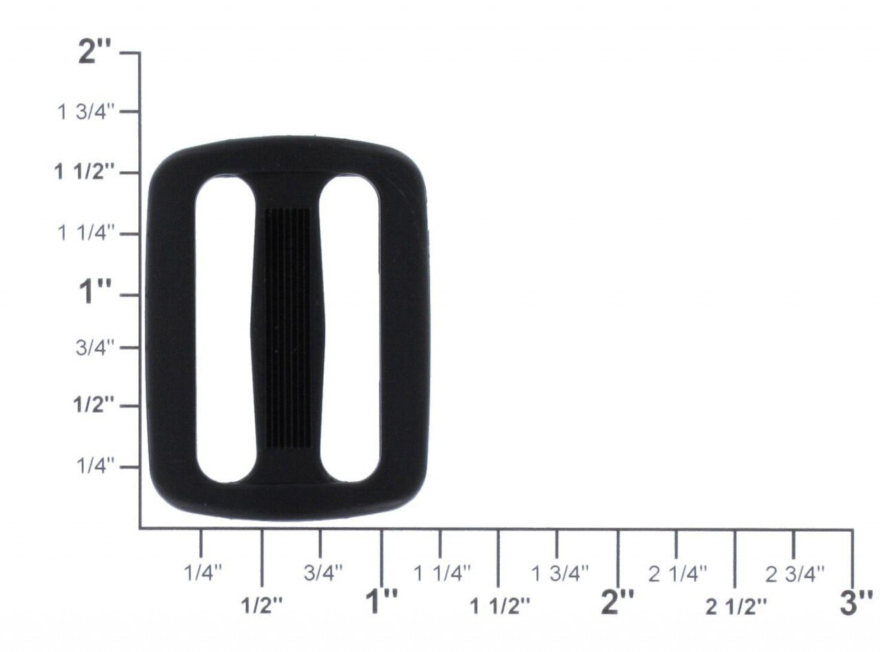 1 1/2" Plastic Tri-Glide Slider Buckle