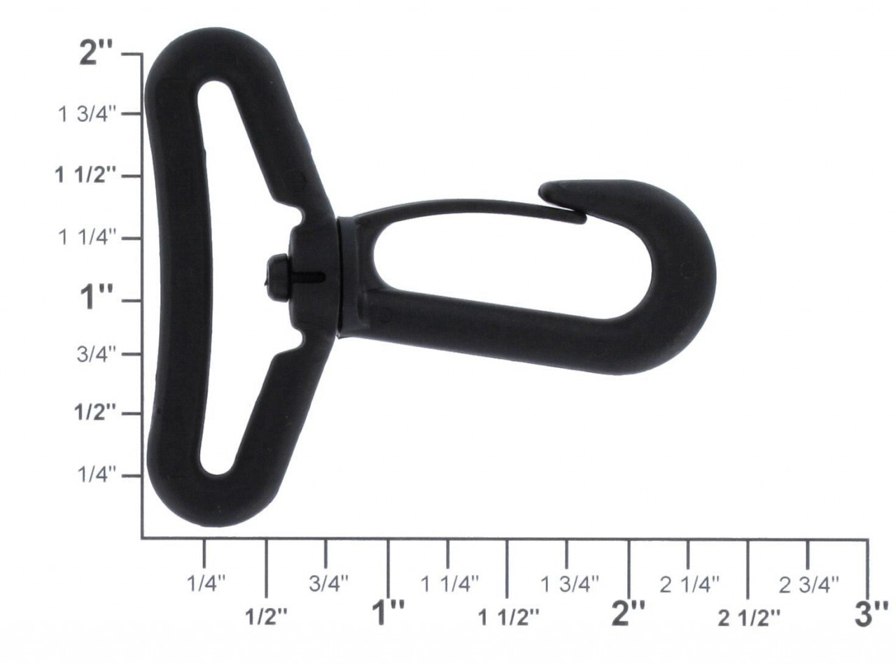 Black Plastic Lanyard Hooks