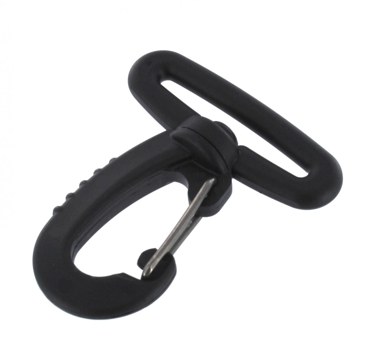 1 1/2" Plastic Swivel Snap Hook with Metal Clip