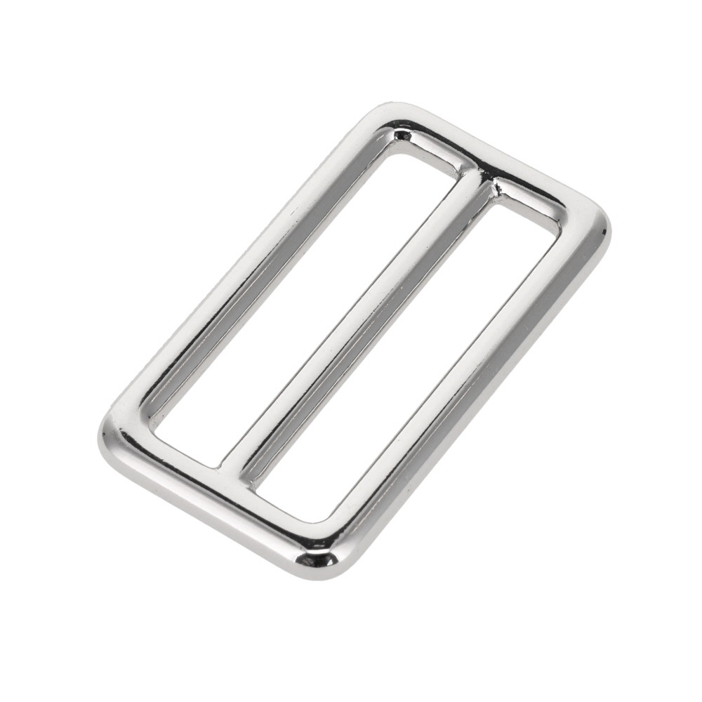 B7096 Nickel Plate Double Loop Slider, 1 3/4"