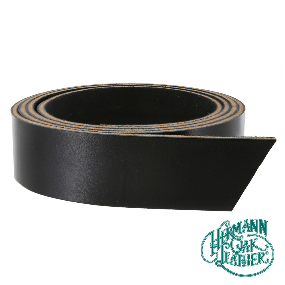 Hermann Oak Leather Straps Black