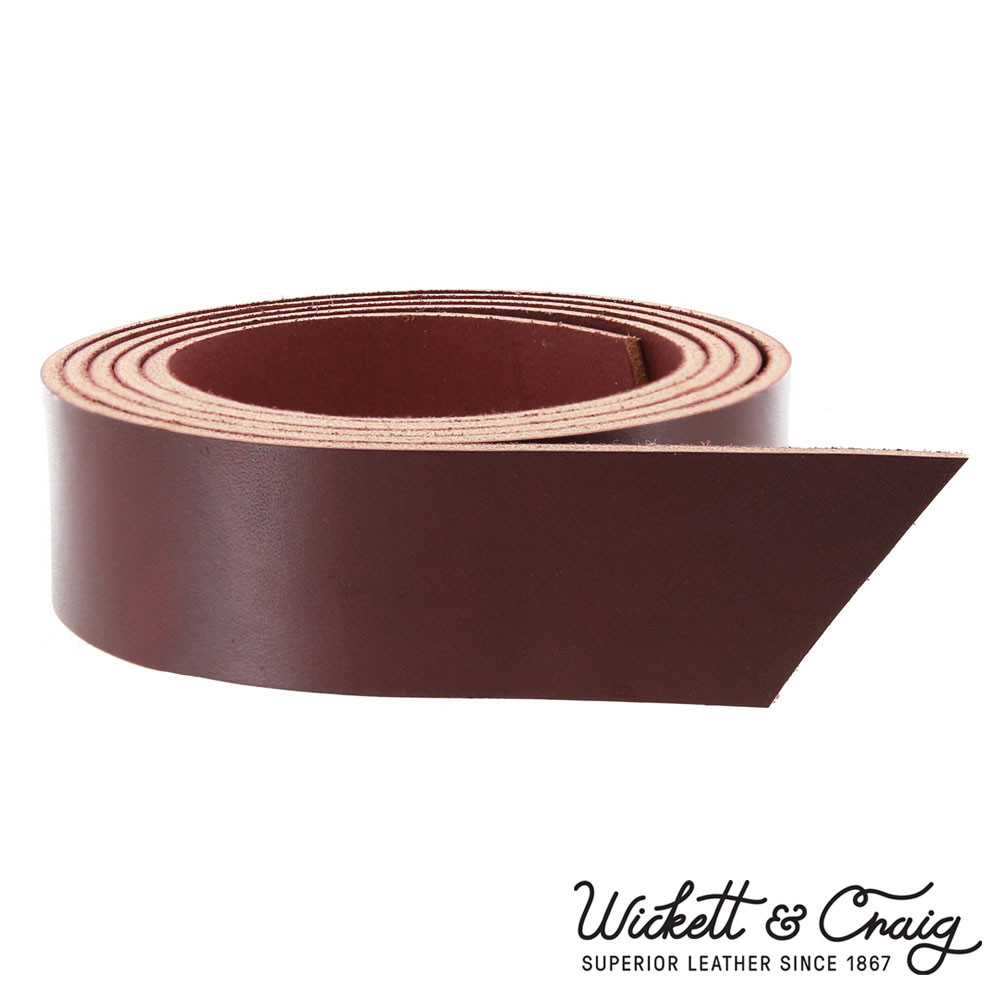 Wickett & Craig English Bridle Strap Burgundy