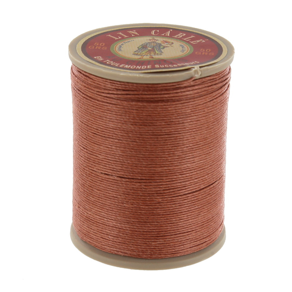 330 Daim, Fawn, Fil Au Chinois - Lin Cable - Waxed Linen Thread