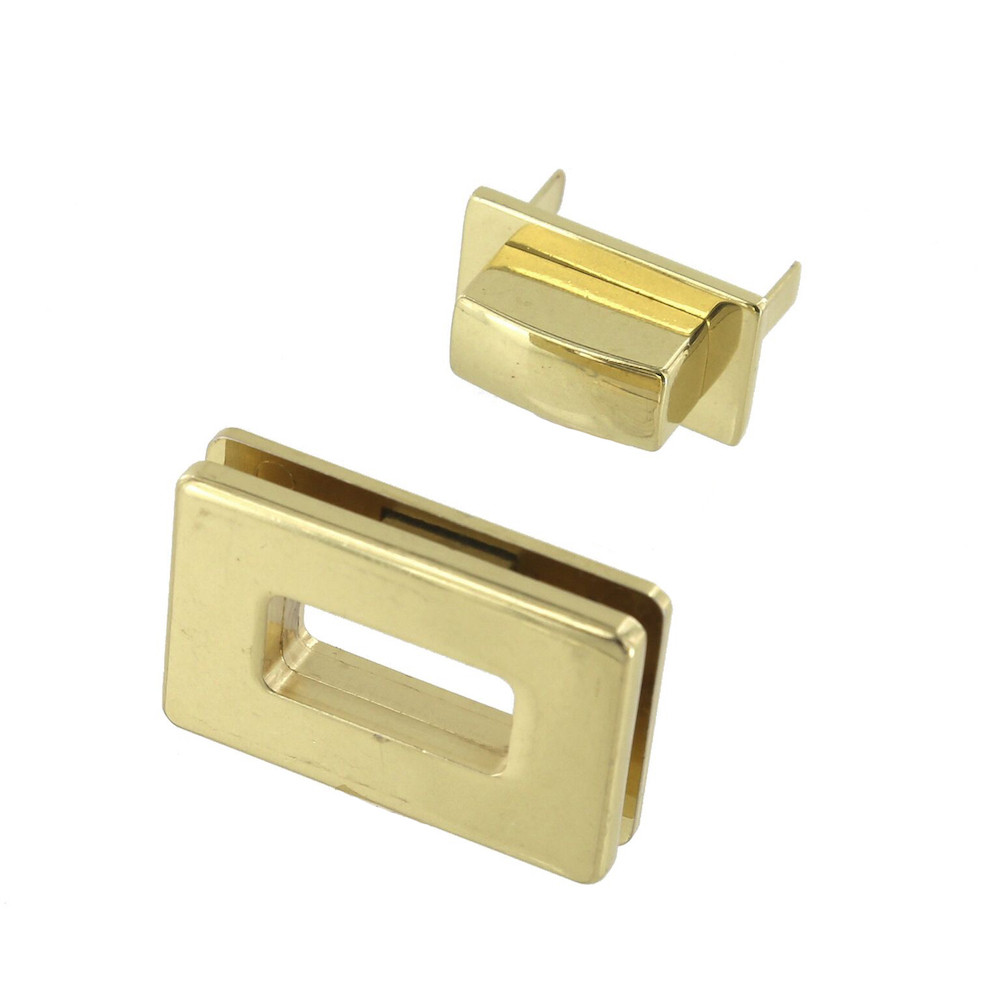 B8707 Brass Plate, Rectangle Magnetic Closure, Zinc - Buckleguy.com