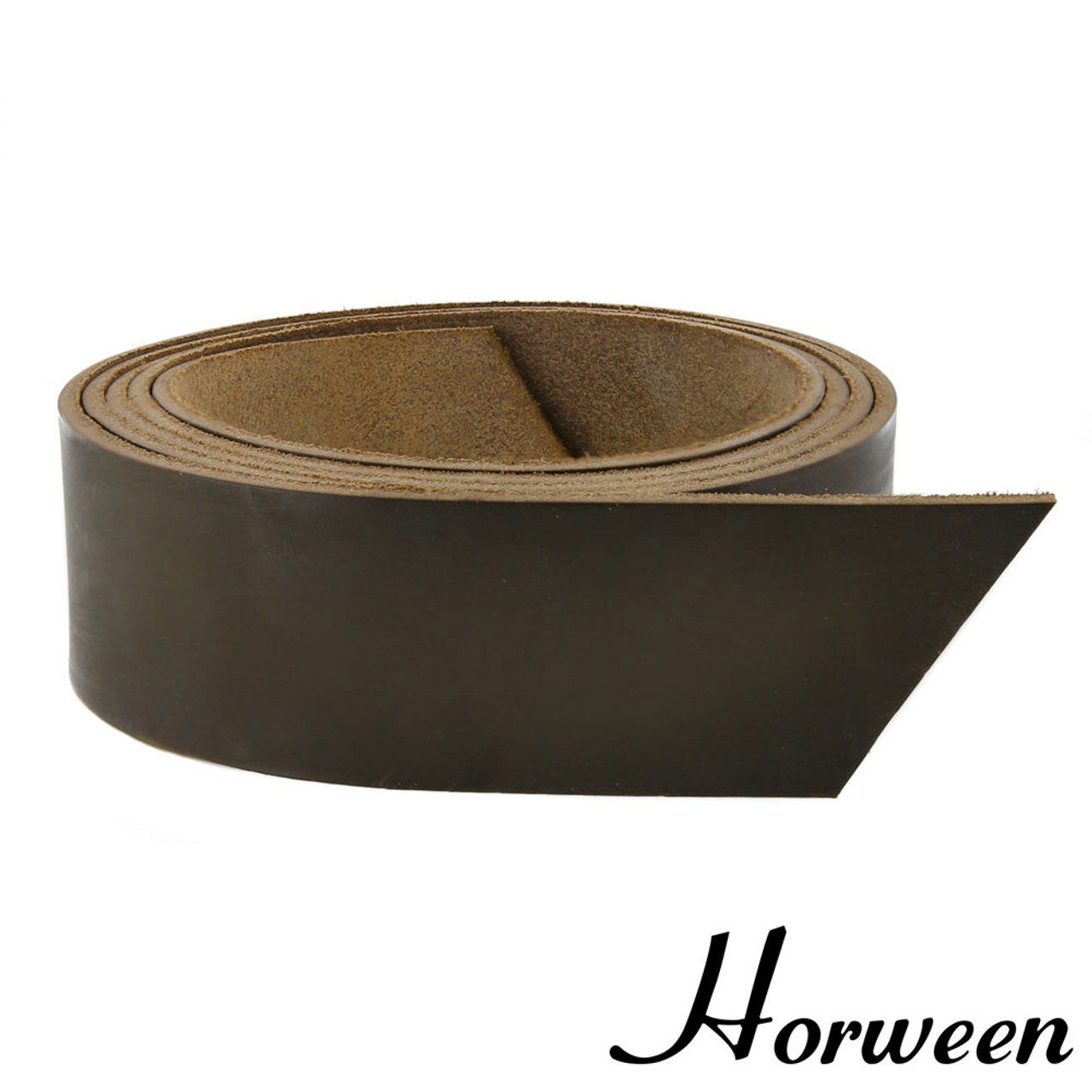 Horween Chromexcel Leather Strap, Dark Olive, 55