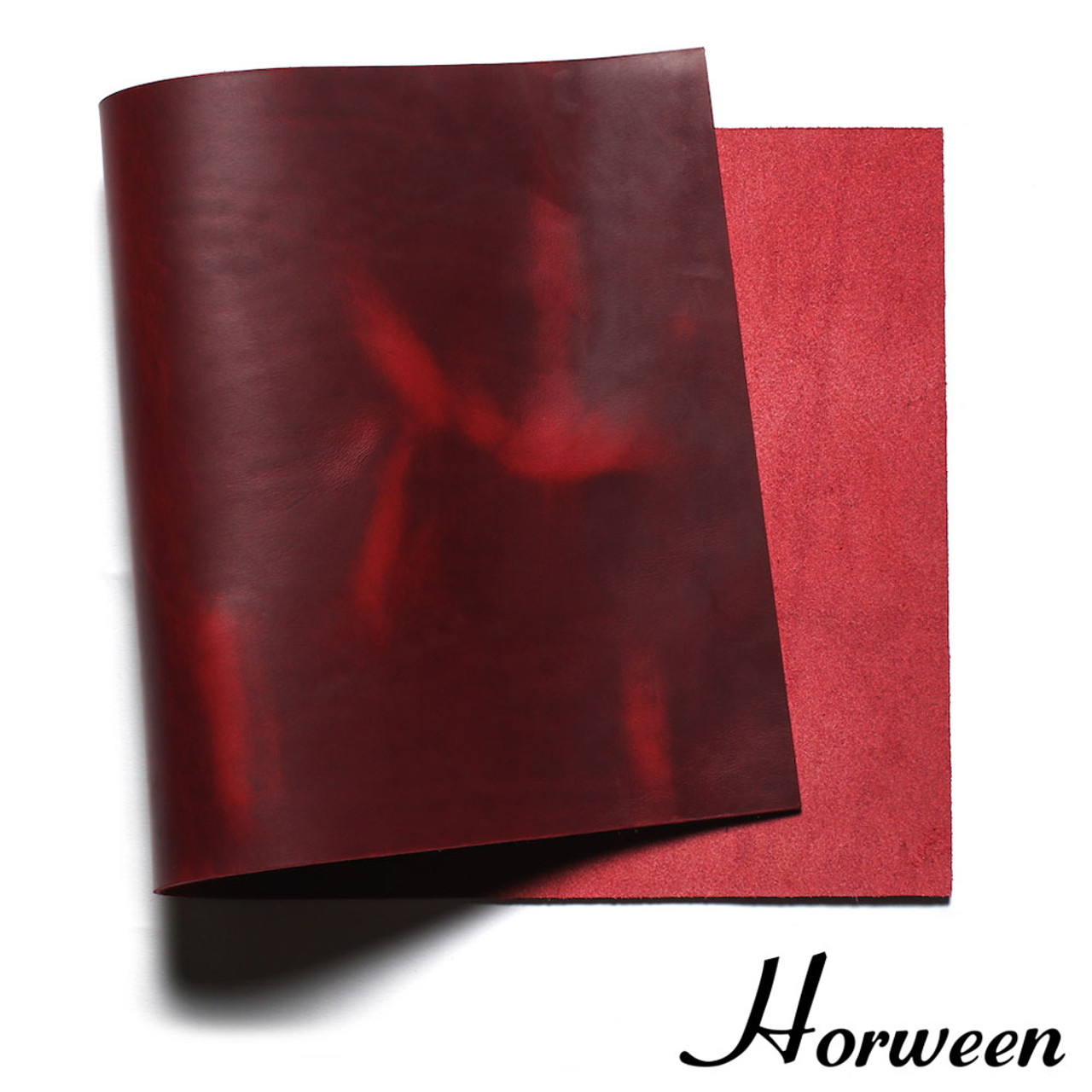 Horween Cavalier Leather Panel, London Bus Red - Buckleguy.com