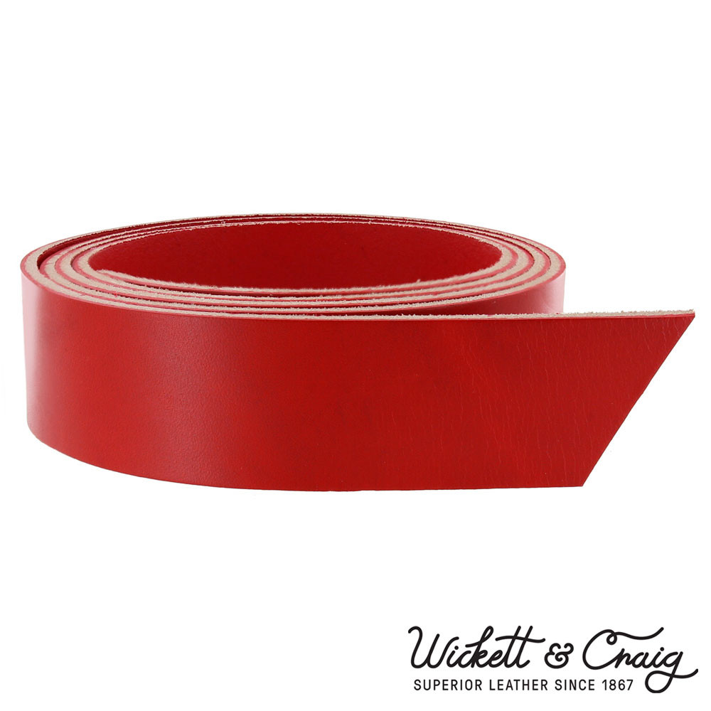 Wickett Green Chili Pepper Red Strap Leather