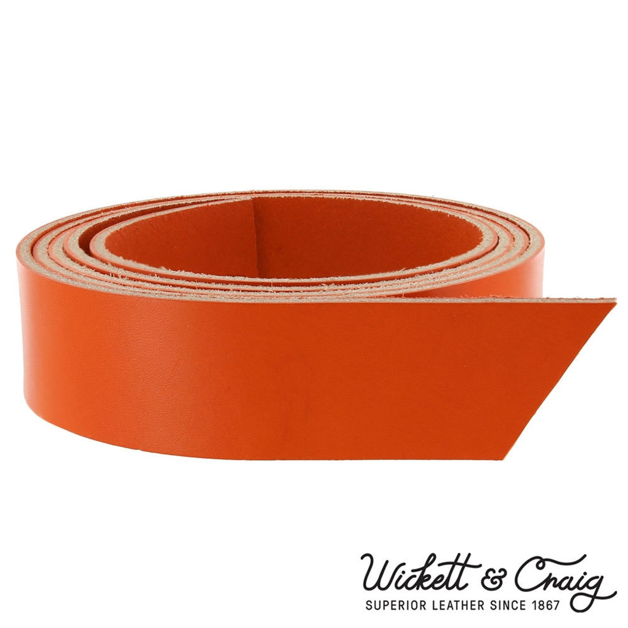 Wickett Orange Carrot Strap Leather