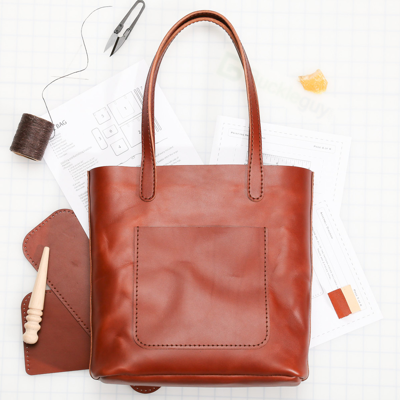 DIY Leather Tote Bag Kit