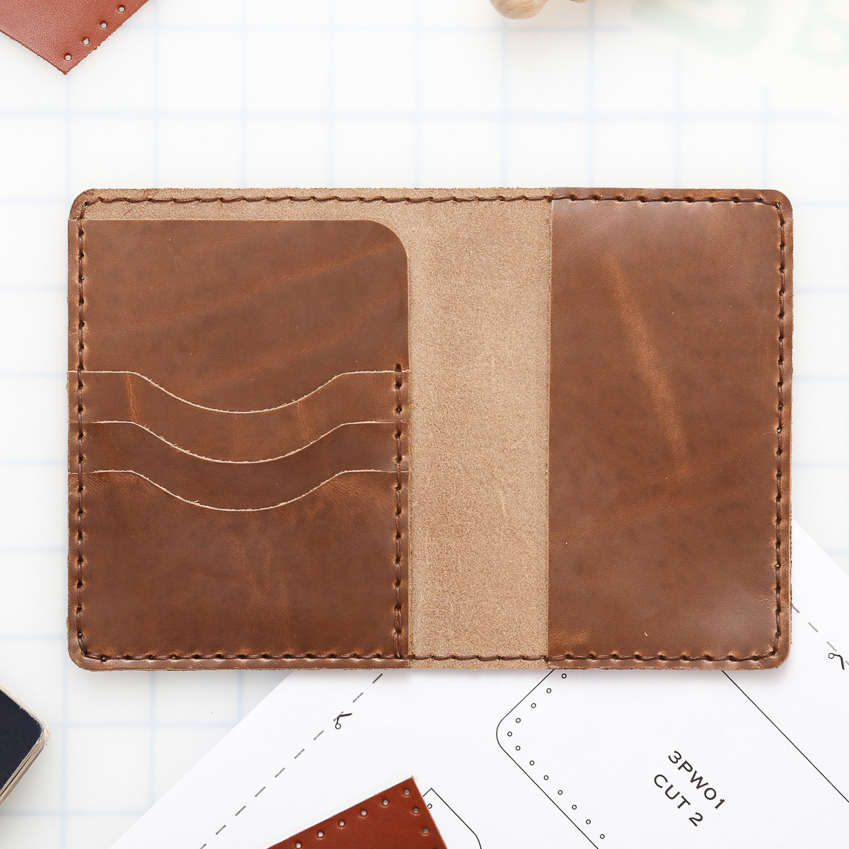 Buckleguy Passport Case Leather Kit