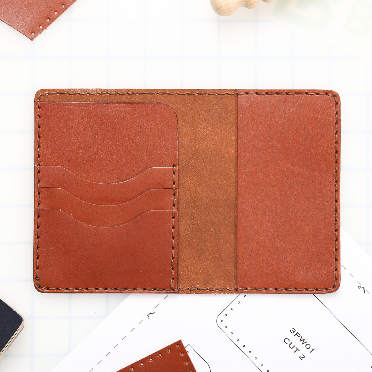 DIY Leather Passport Case Kit