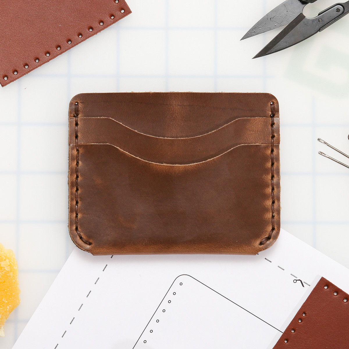 Buckleguy 5 Pocket Foldover Wallet Leather Kit