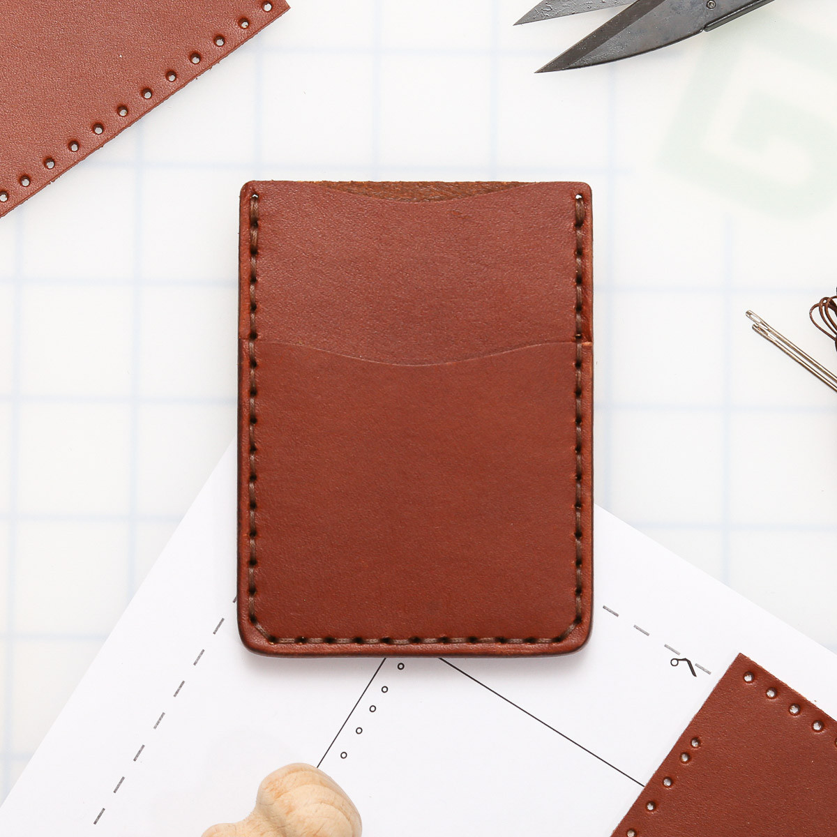 DIY Money Clip Wallet Leather Kit