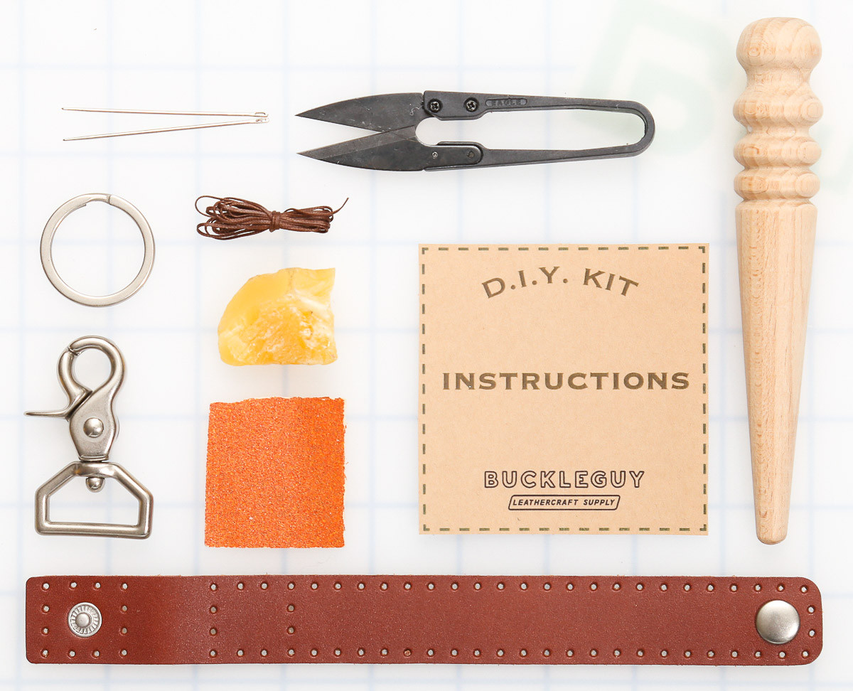 DIY Swivel Snap Key Fob Leather Kit - Buckleguy.com