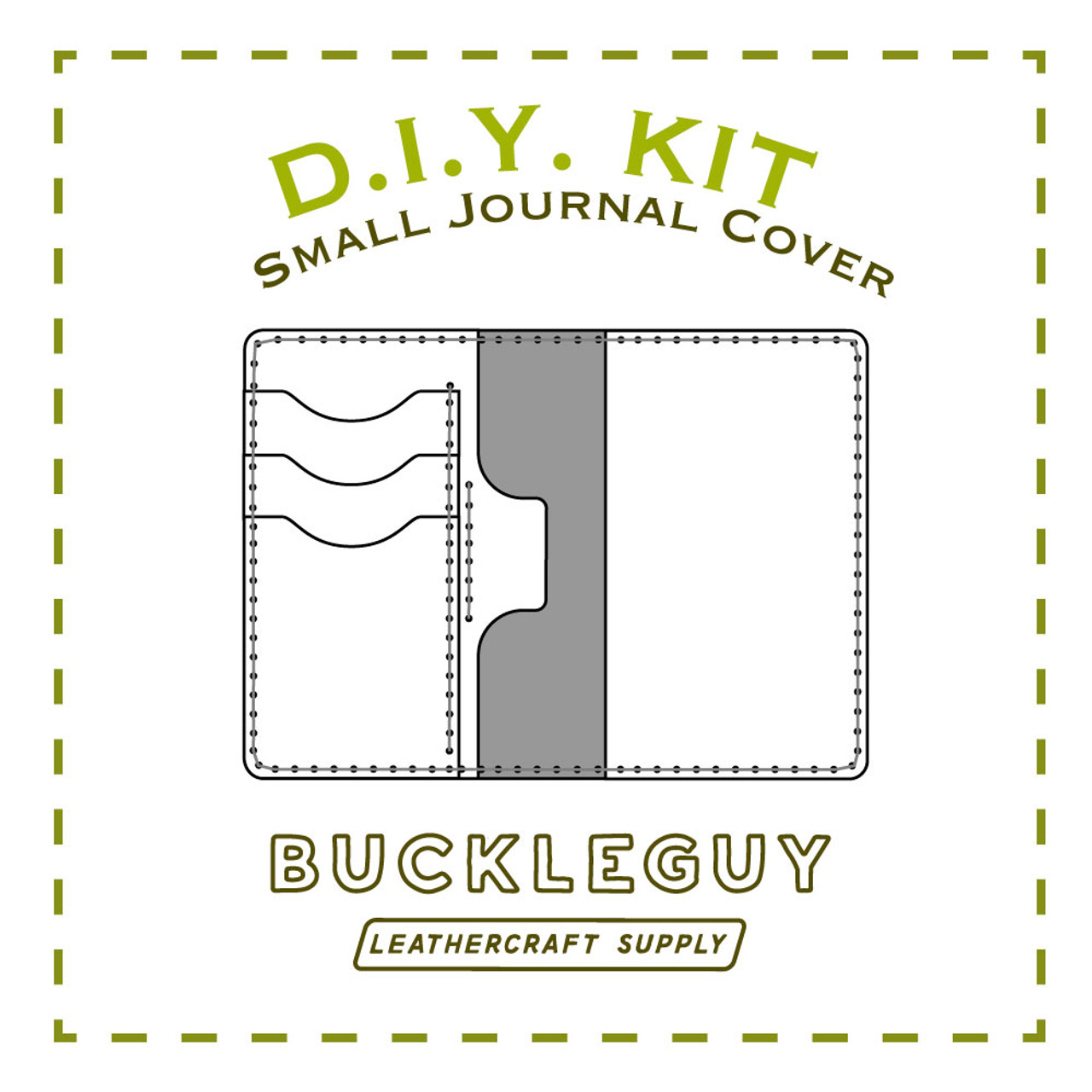 Small Journal Cover Leather Pattern, PDF Template