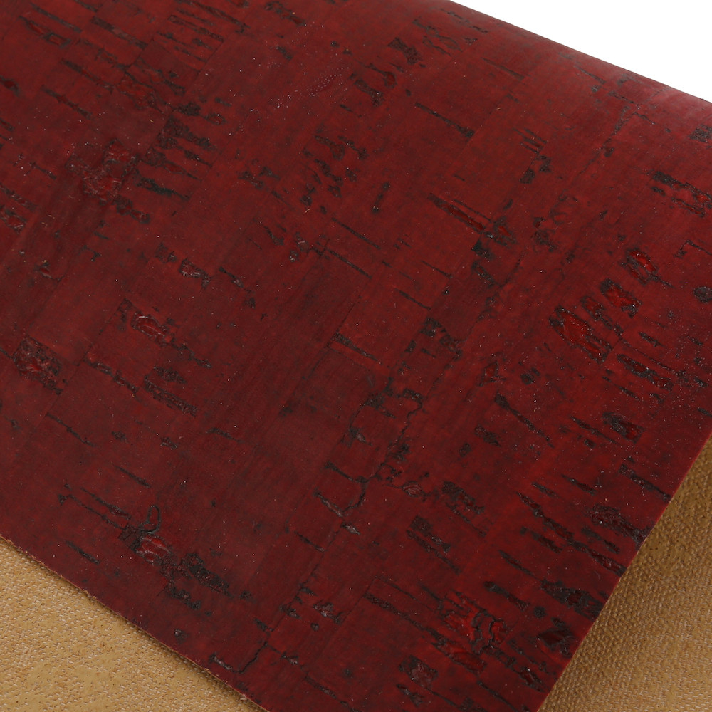 Red Cork Fabric Sheets