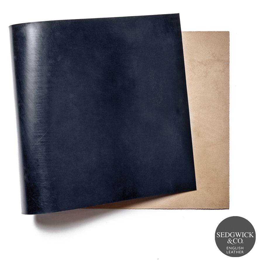 Leather Panel Sedgwick English Bridle - Navy