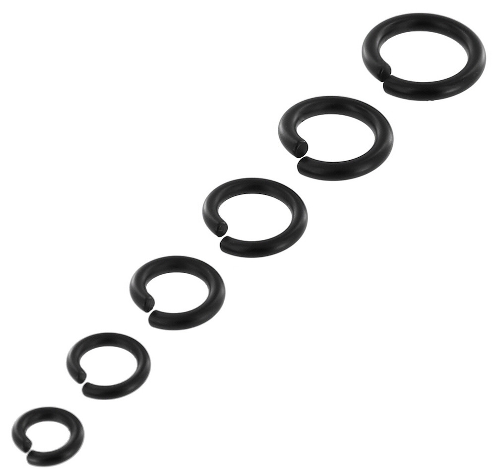 Black Matte Jump Rings