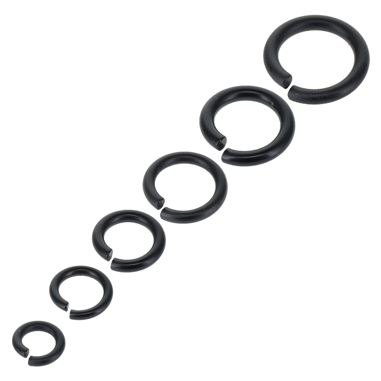Black Matte Jump Rings