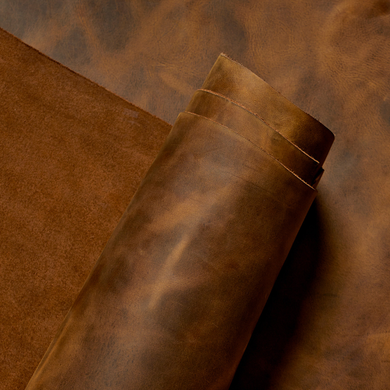 ★GENERAL IDEA★ Basic Leather Mustang BROWN WBD4L09515 WBD4 Newbury Leathers, Crazy Horse, Panel, Mustang Brown