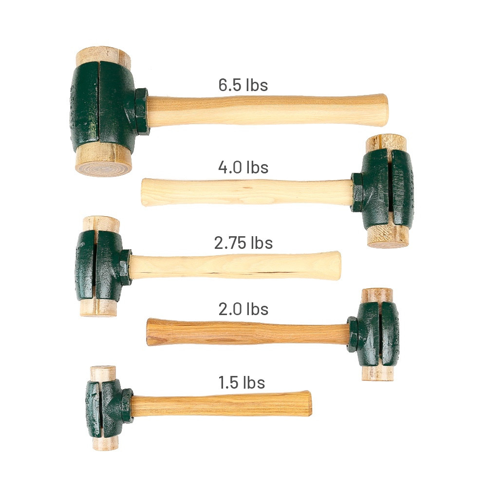 Garland Split Head Rawhide Hammer, Multiple Sizes