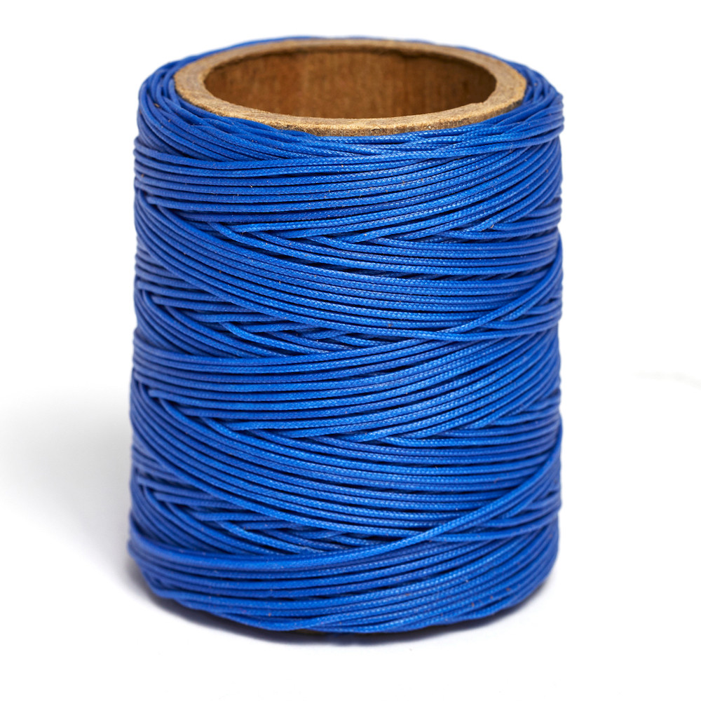 Maine Thread, Braided Waxed Cord, Cobalt