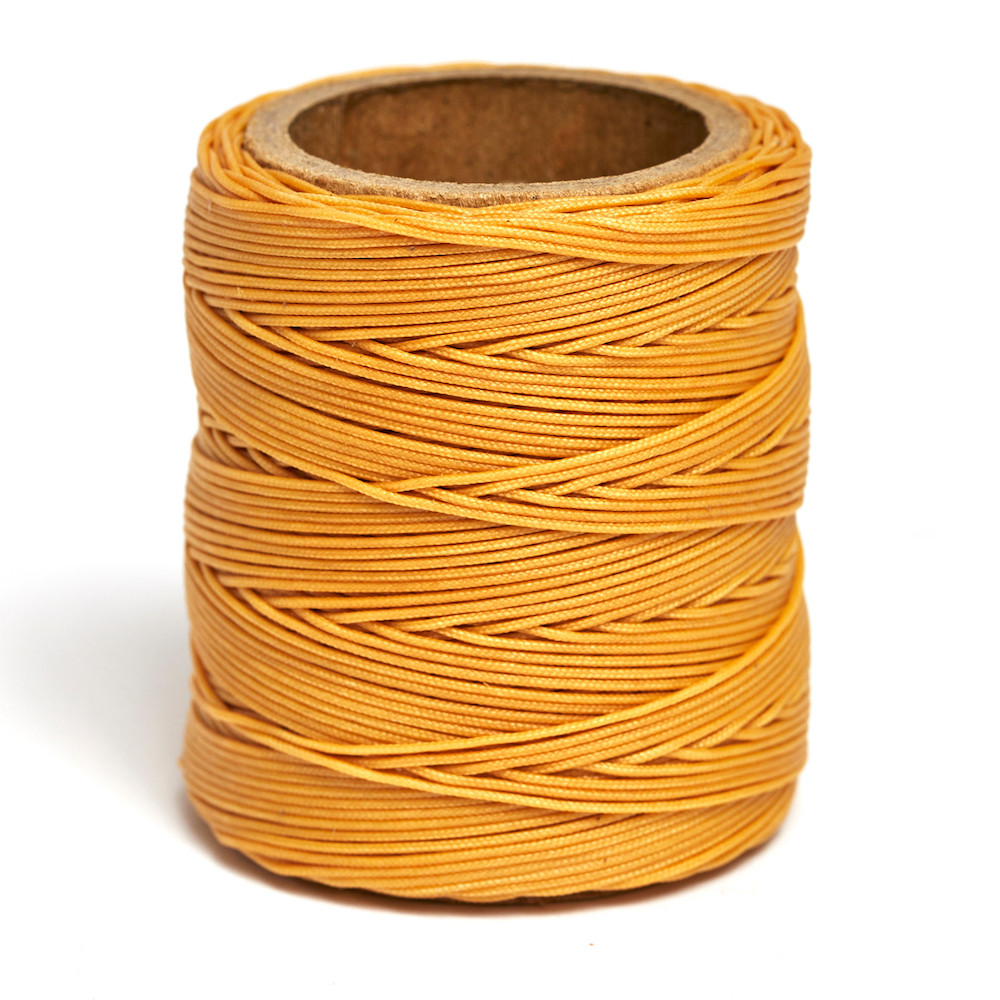 Maine Thread, Braided Waxed Cord, Ochre