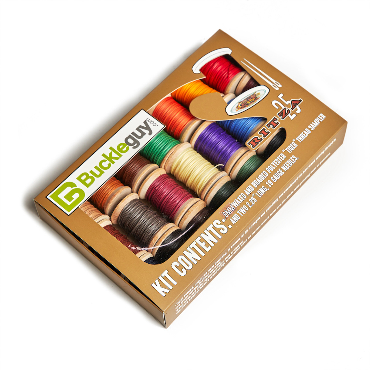 Ritza 25 Tiger Thread, Waxed Polyester, 21 Color Set