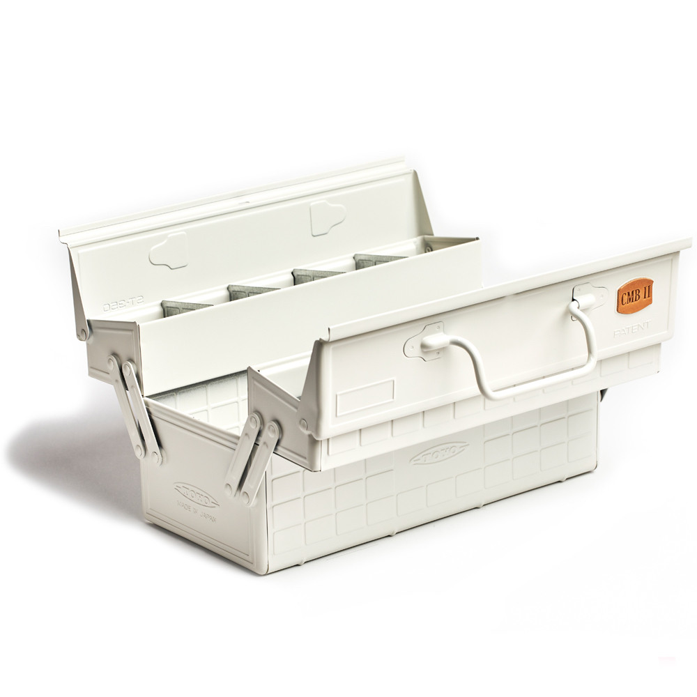 TOYO ST-350 ツールボックス　ホワイト系　美品　ほぼ未使用 Toyo Toolbox, ST350, Silver - Buckleguy.com