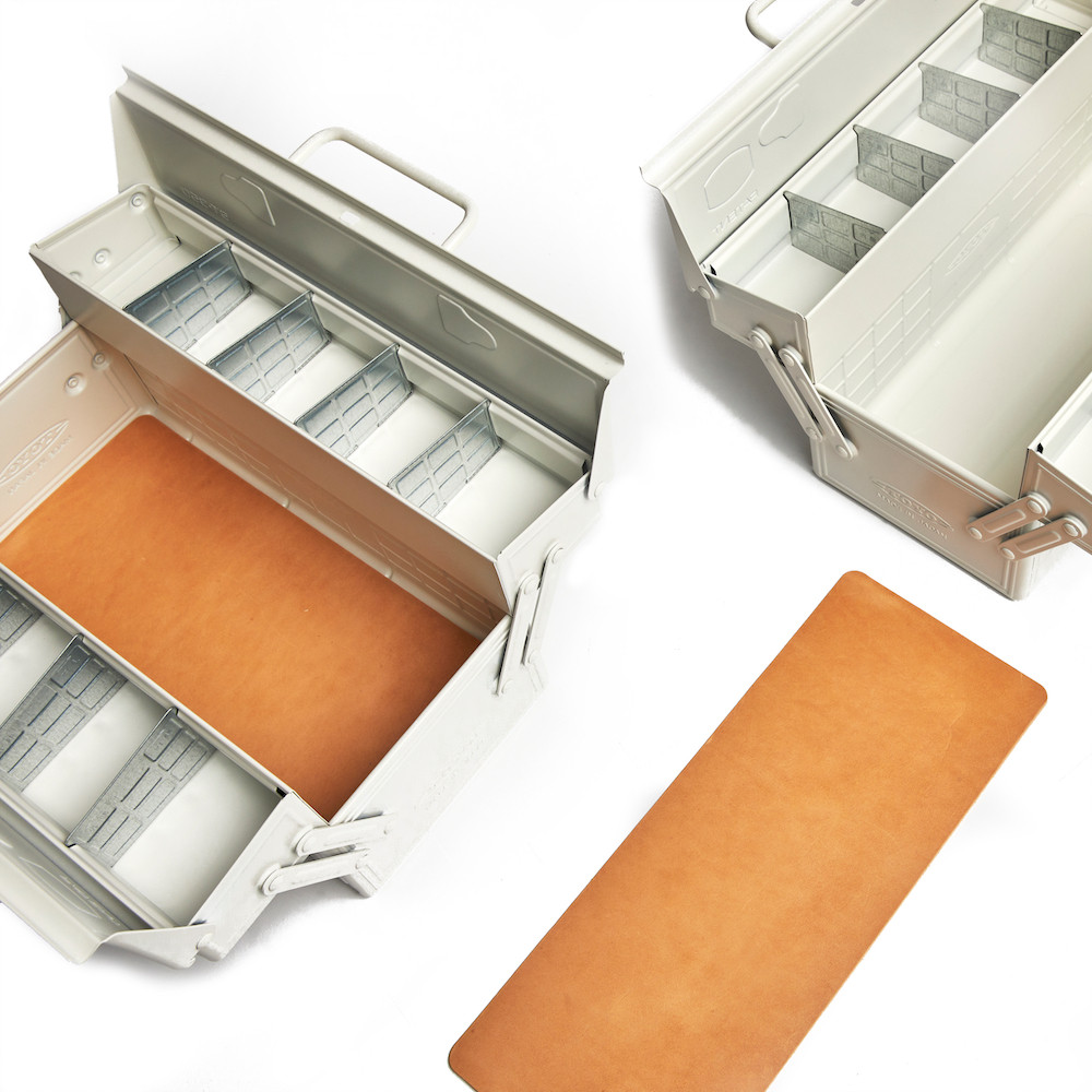 optional leather insert/monogram