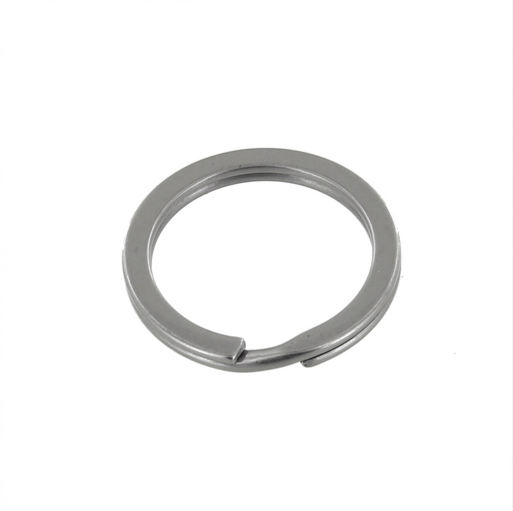 B2020 Nickel Matte, Key Ring, Solid Iron, Multiple Sizes