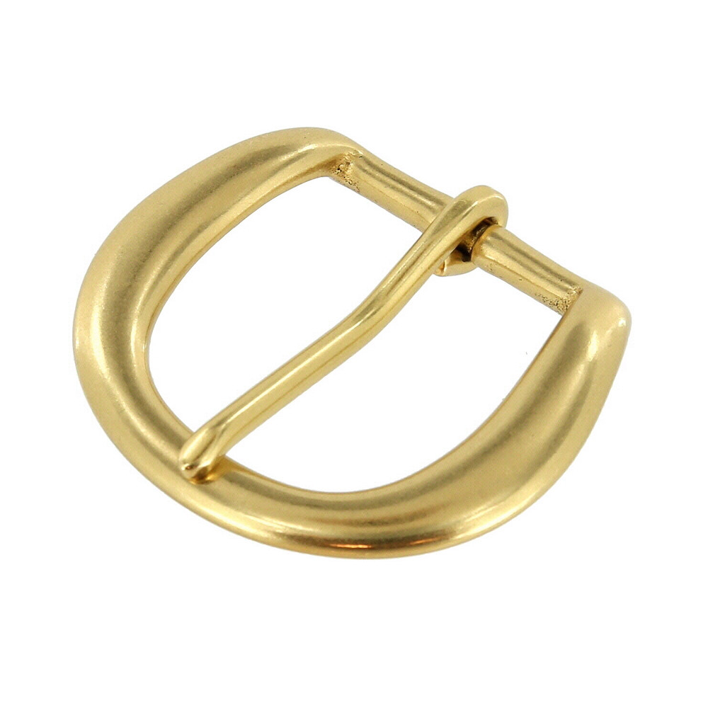 #5 HEEL BAR BUCKLE, NATURAL BRASS