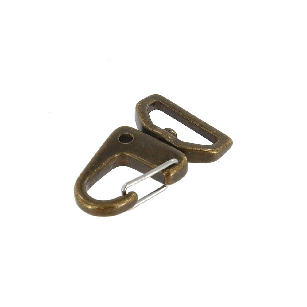 Antique Brass Swivel Lever Snap