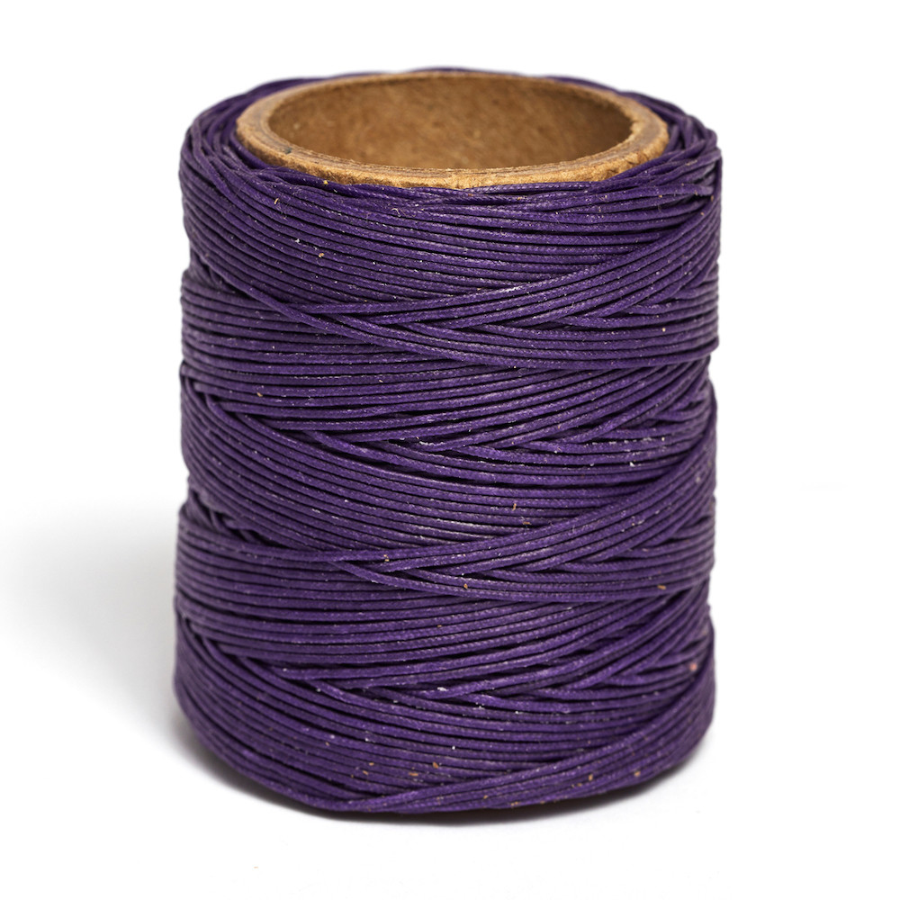 Maine Thread, Braided Waxed Cord, Purple
