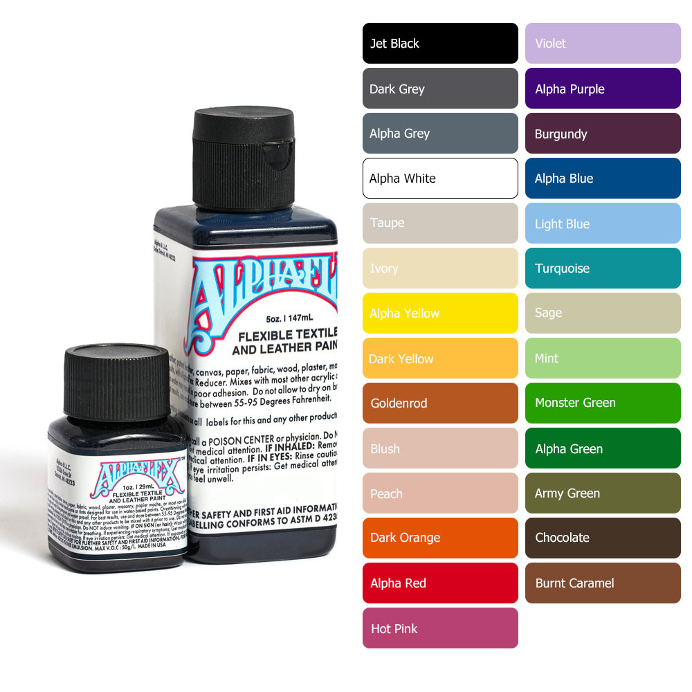 AMPTAK×COLORS Alpha 6, AlphaFlex Leather Paint, Multiple Colors & Sizes