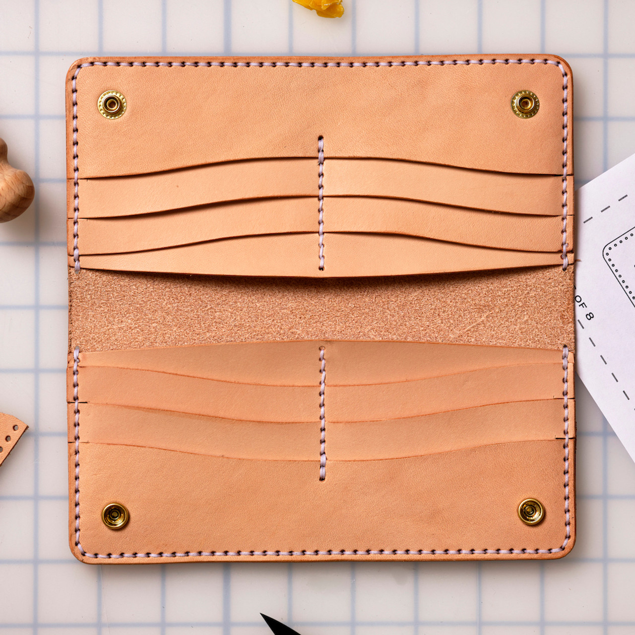 Leather Long Wallet Corter DIY Kit