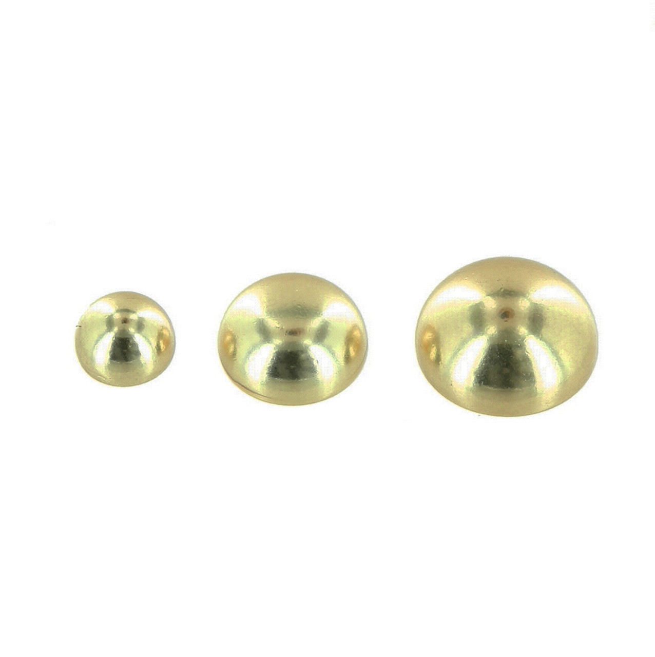 B9788 Round Bag Feet, Natural Brass