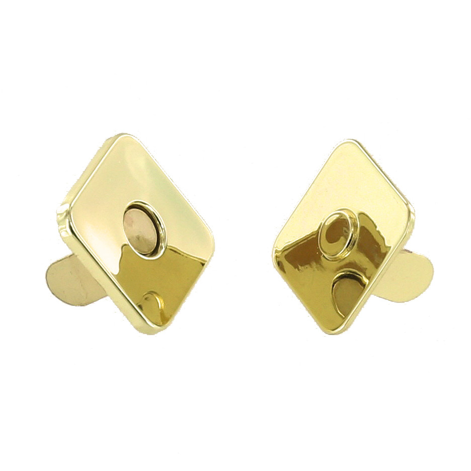Natural Brass Square Magnetic Snap