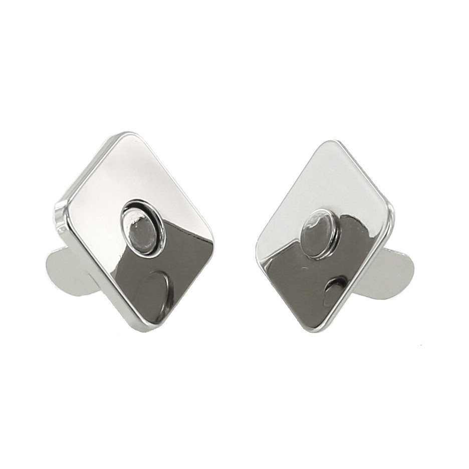 Nickel Plate Square Magnetic Snap