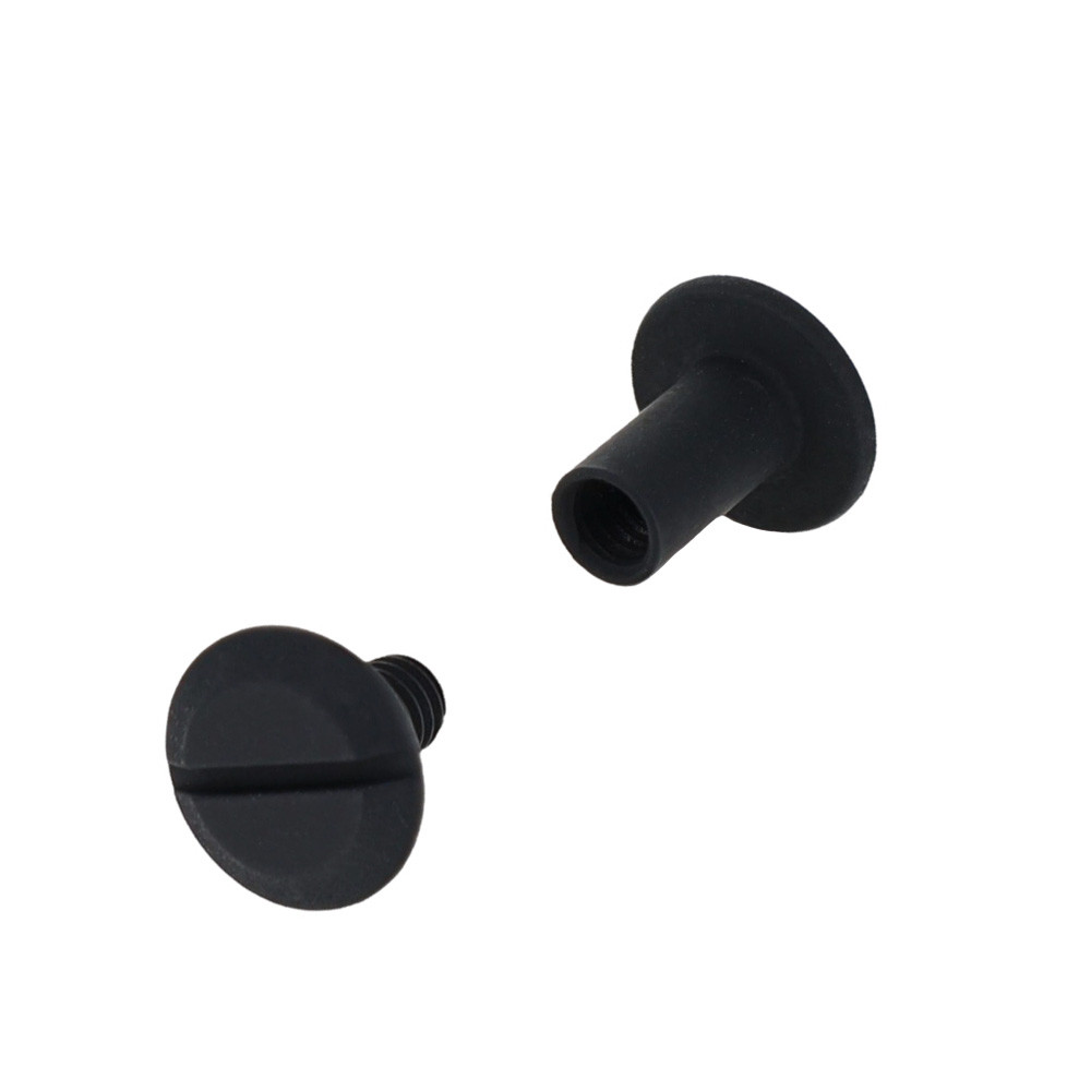 Black Matte Chicago Screws Flat Head 3/8"