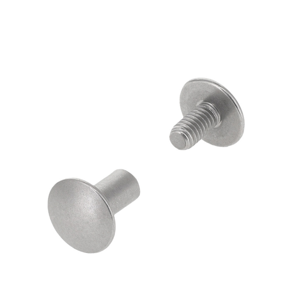 Nickel Matte Chicago Screws Dome Head 3/8"