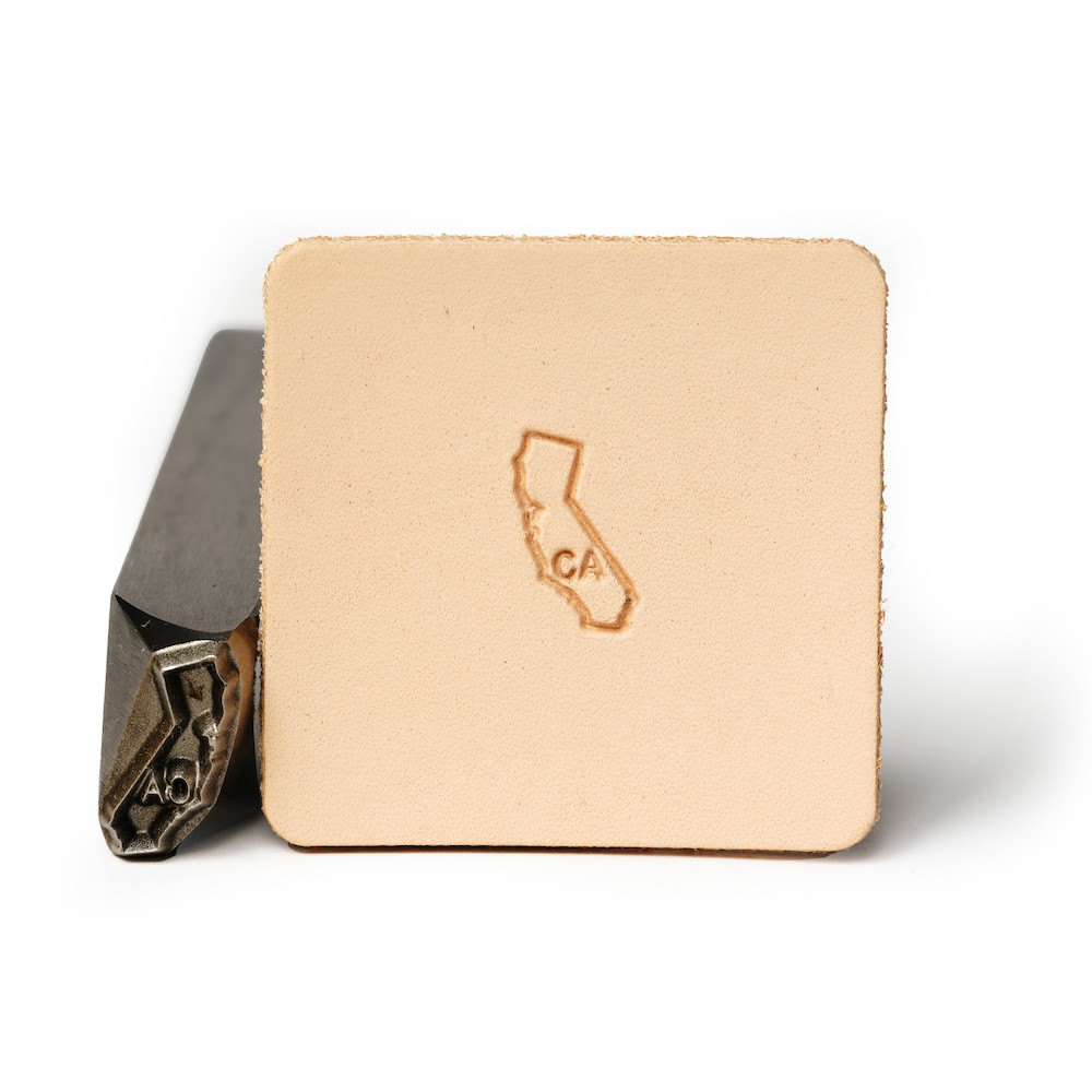 Leather State Stamp California