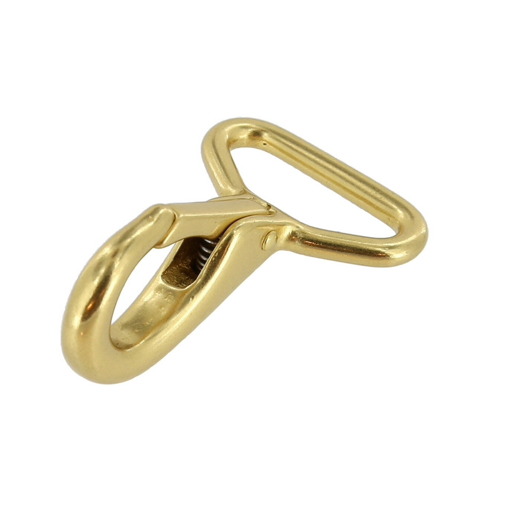 Halter Snap, Lever Snap Natural Brass 1"