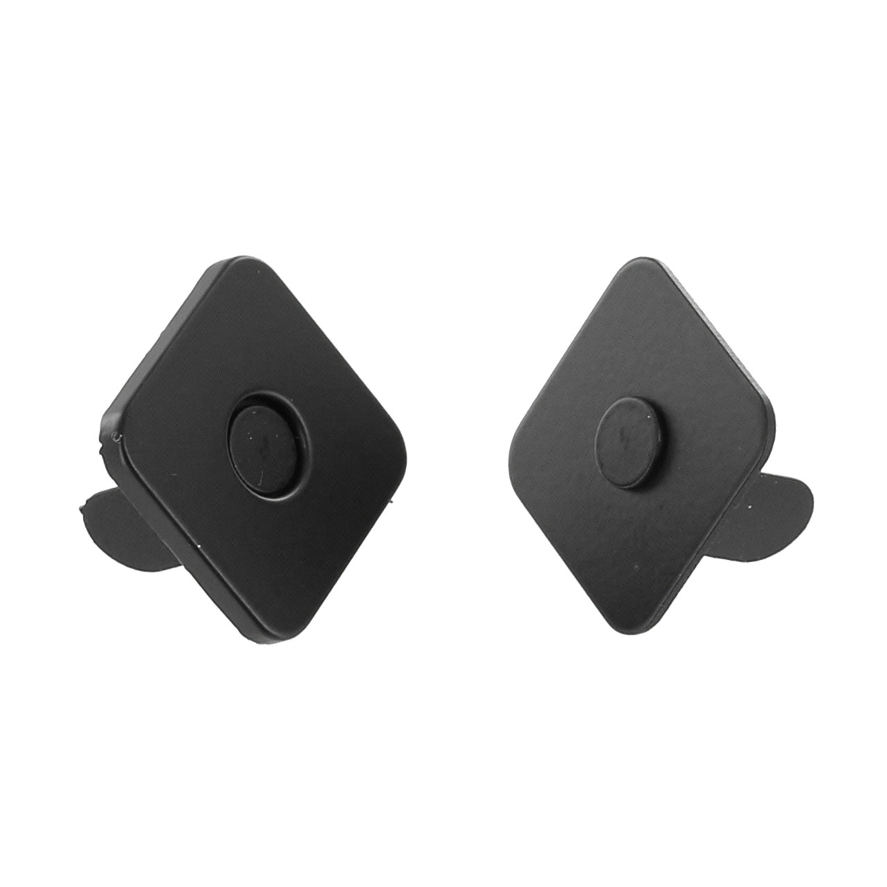 Black Matte Square Magnetic Snap