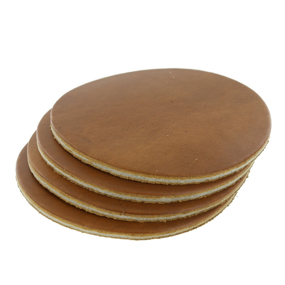 Horween Cavalier Sunflower Circle Coaster