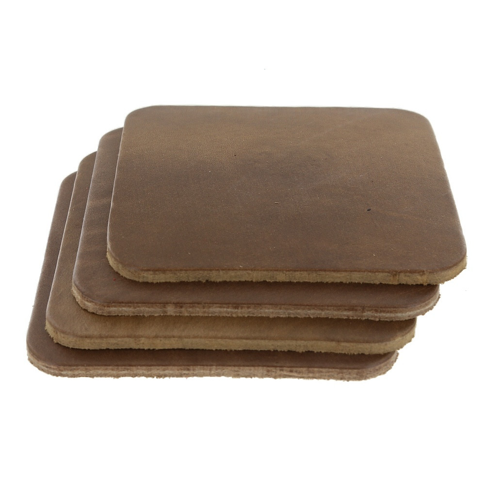 Horween Chromexcel Natural Square Coaster