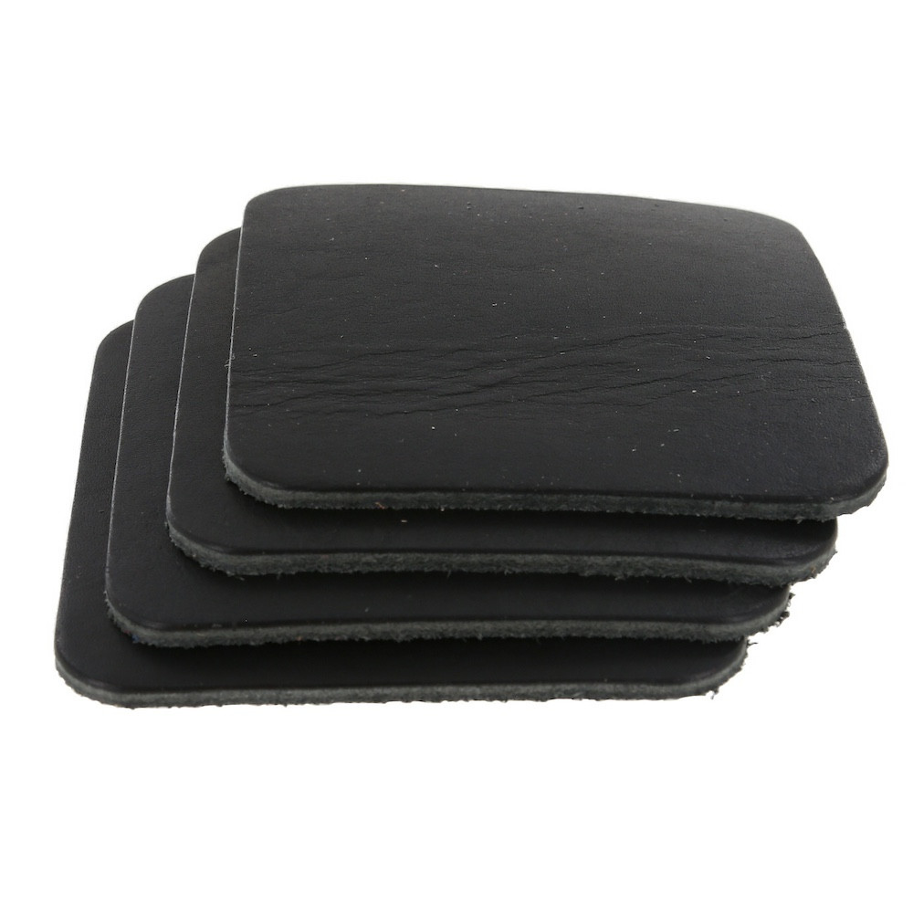 Horween Dublin Black Square Coaster