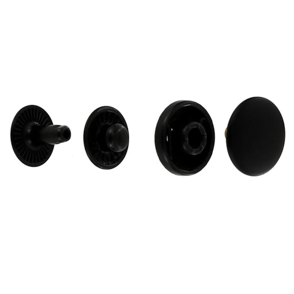 Black Matte Glove Snap Fasteners